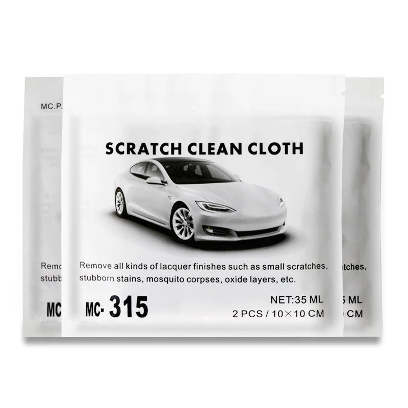 2Pcs Automobile Scratch Repair Cloth Metal Surface Polishing Cloth Nano-glossy Surface Scratch Quick Repair Tool Peaceful Pleasures Health and Wellness 2pcs