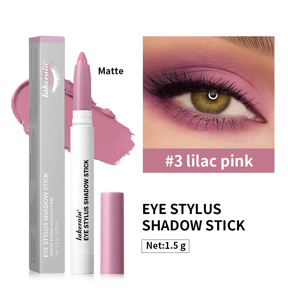 10 Colors Eyeshadow Sticks Long Lasting Waterproof Shimmer Glitter And Matte High Pigmented Eyeshadow Pencil Crayon Makeup Peaceful Pleasures Health and Wellness 3lilac pink