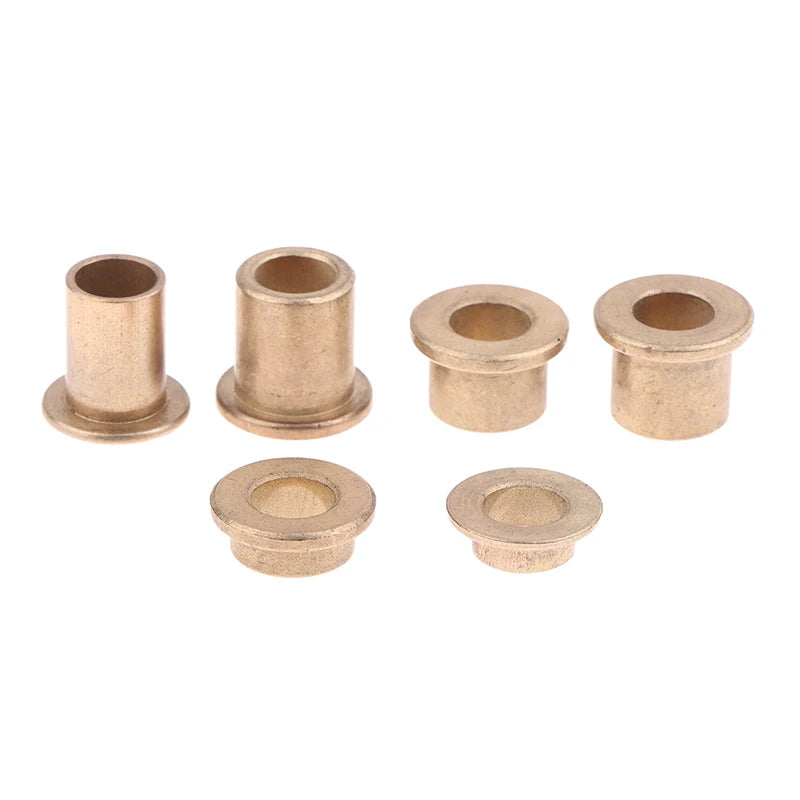 5Pcs Flange Bushing Copper Sleeve Inner Diameter 8MM Powder Metallurgy Oil Bearing With Edge Step Shoulder Peaceful Pleasures Health and Wellness