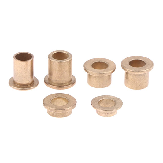 5Pcs Flange Bushing Copper Sleeve Inner Diameter 8MM Powder Metallurgy Oil Bearing With Edge Step Shoulder Peaceful Pleasures Health and Wellness