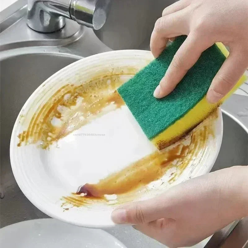Double-Sided Magic Dish Sponge Scrubber Set | Kitchen Cleaning