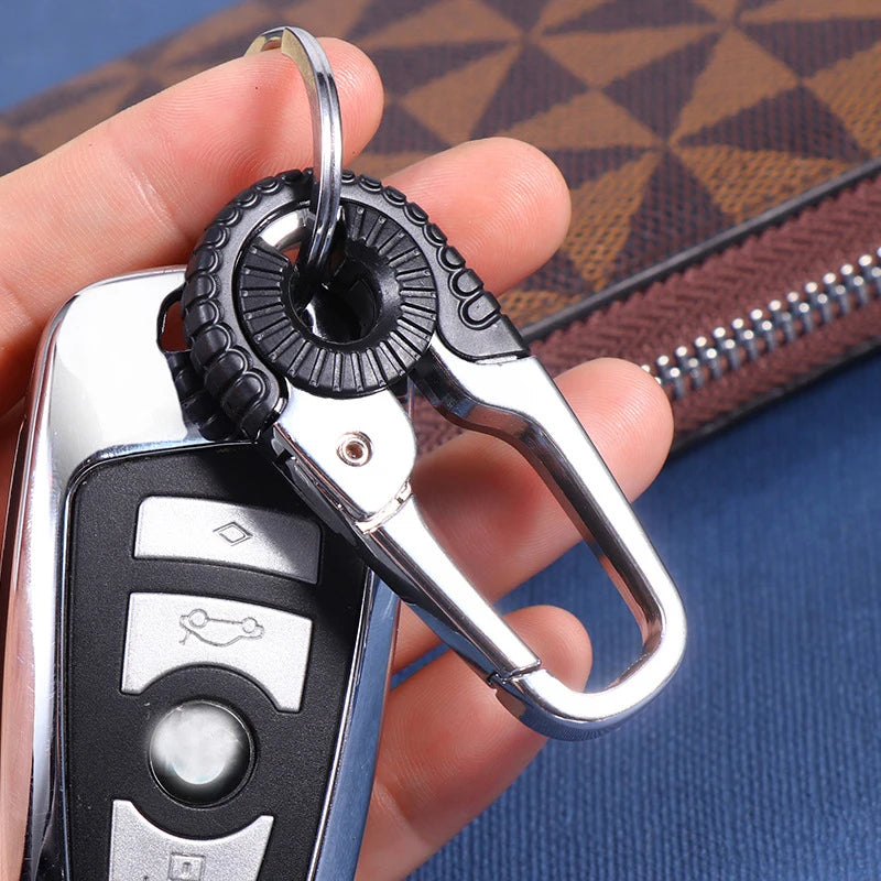 Carabiner Keychain Stainless Steel Double Ring Hook – EDC