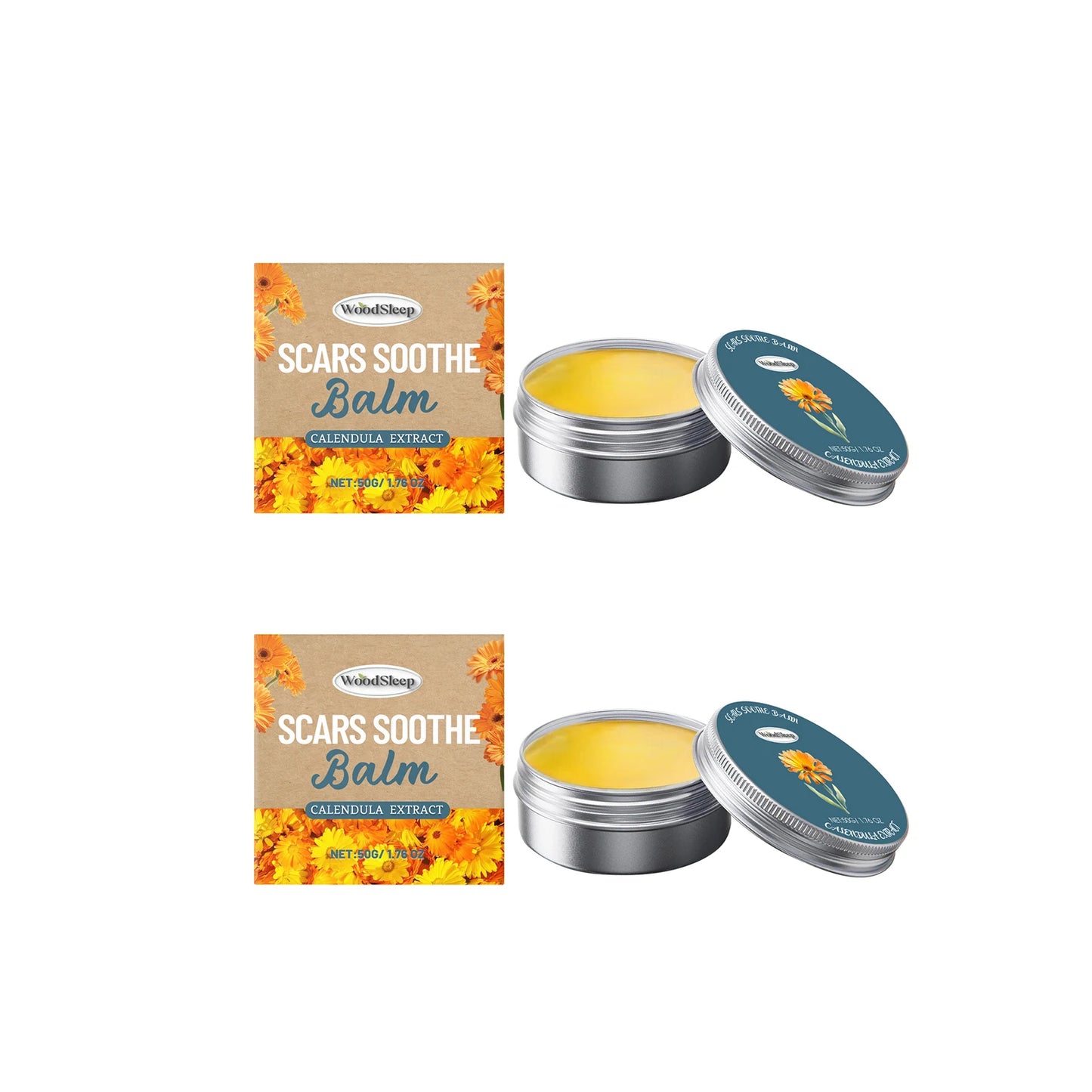 Calendula Acne Removal Cream Repair Pimples Shrink Pores Smoothing Soothing Redness Oil Control Brightening Hydrating Face Cream Peaceful Pleasures Health and Wellness 100g boxed