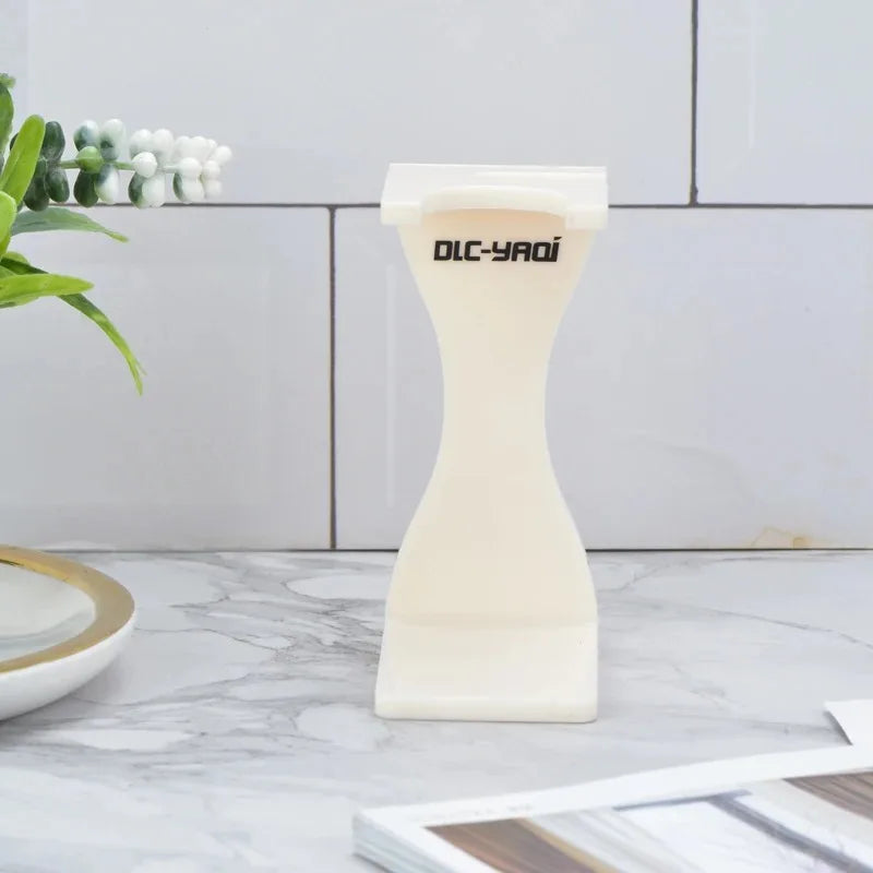 YAQI Minimalist Shaving Brush & Razor Holder Set – Creamy White