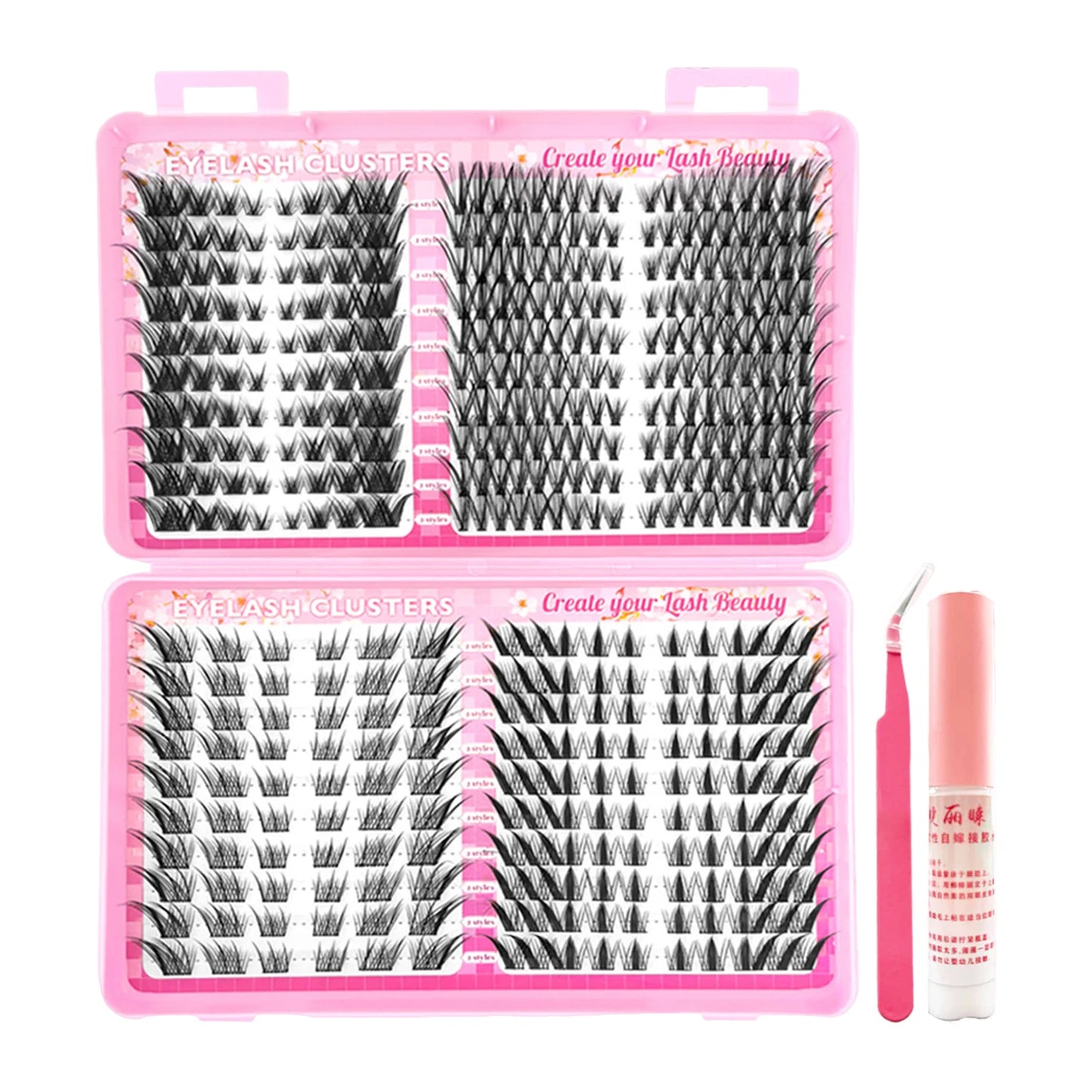 Manga Cluster False Lashes 10–16mm Fluffy Fairy DIY Extensions