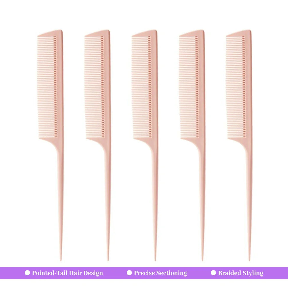 Pointed Tail Comb Set 3/5/10 Pcs – Anti-Static Hair Pick