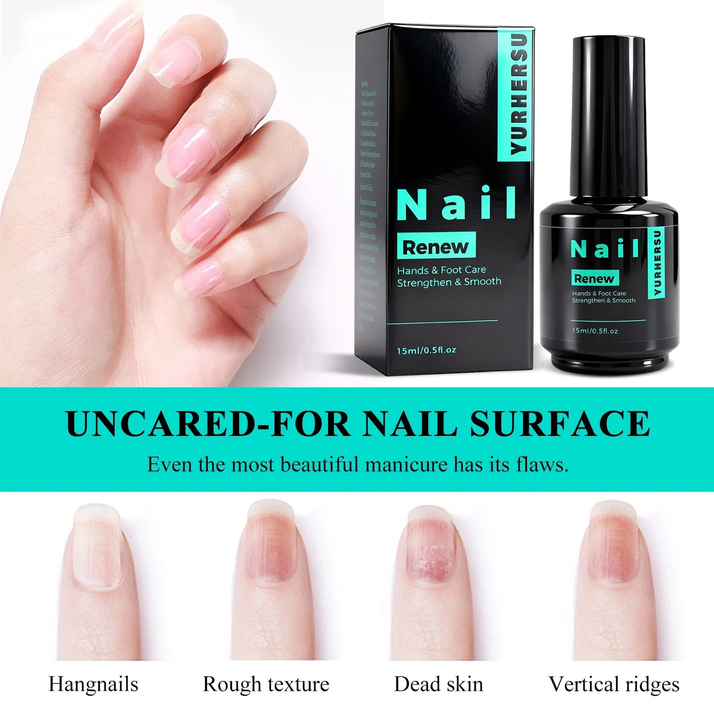 YURHERSU 15ml Nail Polish – Quick Dry, Glossy & Chip Resistant