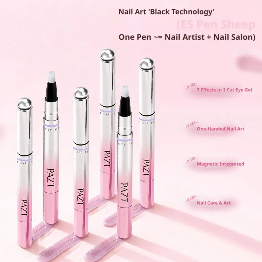 7-in-1 Cat Eye Magnetic Gel Nail Polish Pen | Nail Art Tool