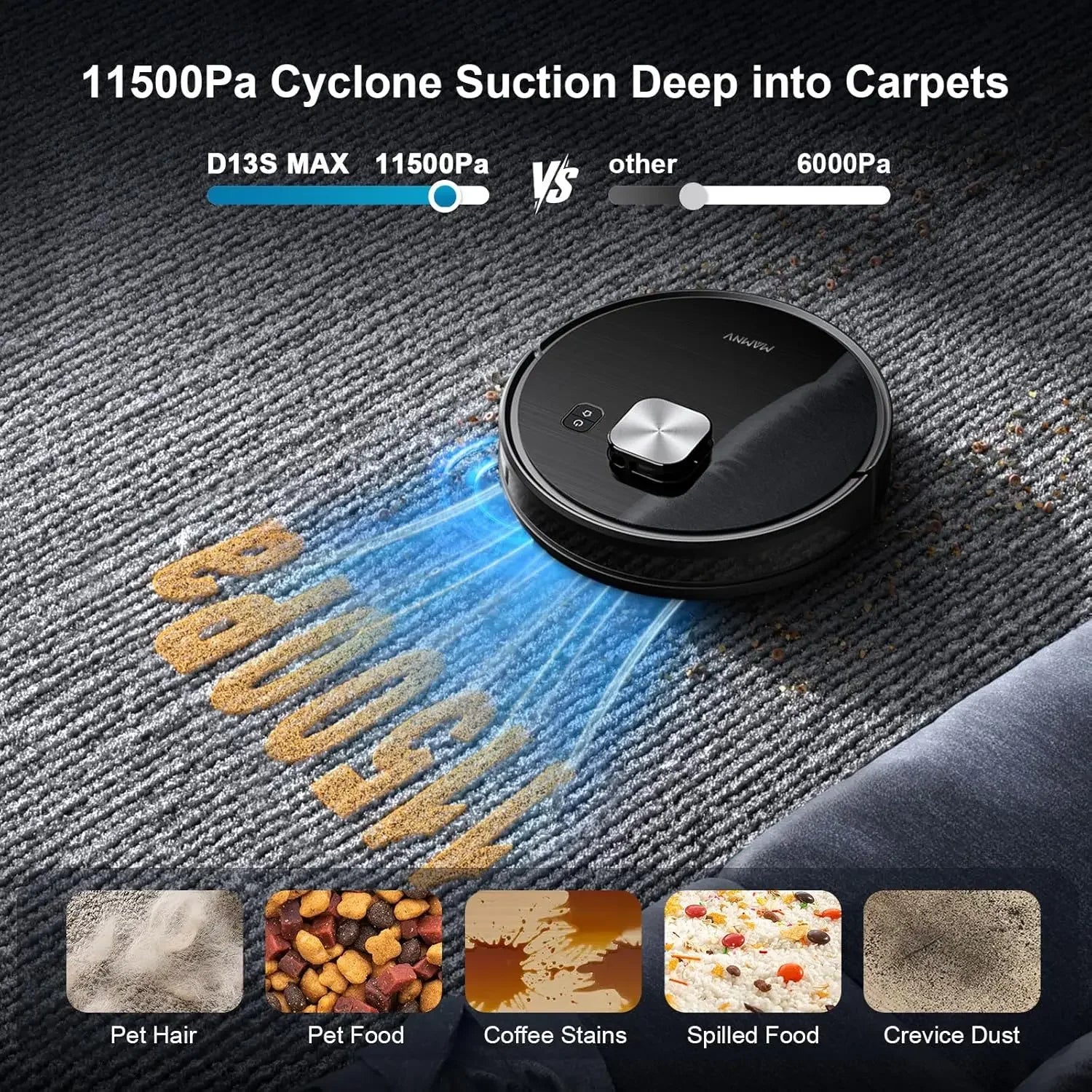 Self-Emptying Robot Vacuum & Mop – 11500Pa, 70-Day, LiDAR Peaceful Pleasures Health and Wellness