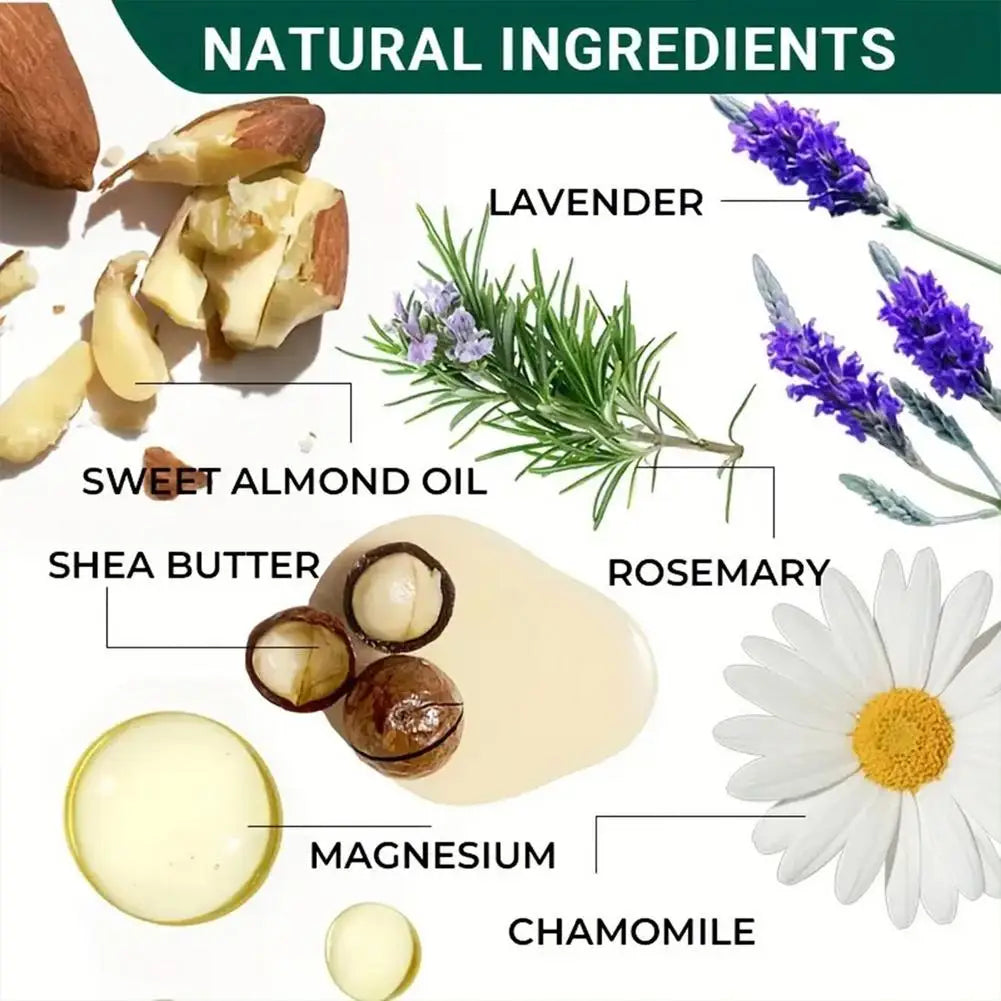 Magnesium Body Butter Cream – 100g Deep Moisturizing Non-Greasy Cream with Chamomile, Lavender & Mint Peaceful Pleasures Health and Wellness