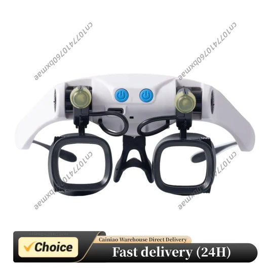 Head Mount Magnifier with LED Light Headband Magnifying Glasses for Watch Repair Jewelry Identification Electronics Tool Peaceful Pleasures Health and Wellness