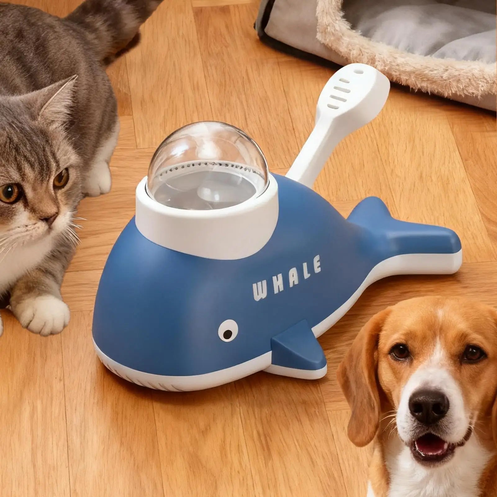 NEW Slow Feeder Dog Toy, Whale Puzzle Treat Dispenser For Mental Enrichment, Healthy Feeding & Indoor Exercise For All Dogs Peaceful Pleasures Health and Wellness