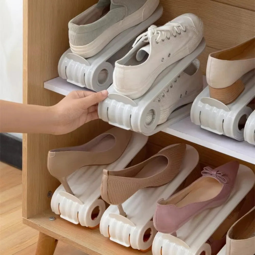 Adjustable Double Layer Shoe Rack Organizer | Space Saving