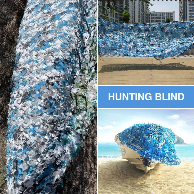 Camouflage Net Camo Netting Army Nets Shade Mesh Hunting Garden Car Outdoor Camping Sun Shelter Tent Fishing Hide Netting Peaceful Pleasures Health and Wellness