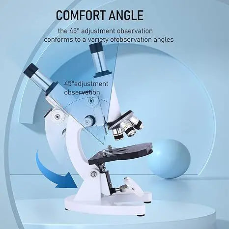 Optical Microscope 40X-2400X Primary School Children's University Middle School Professional Laboratory Peaceful Pleasures Health and Wellness