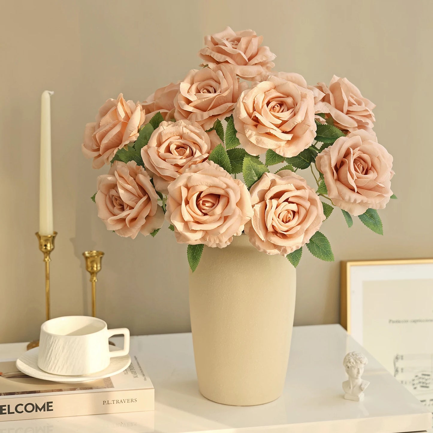 Silk Rose Artificial Bridal Bouquet | Wedding & Home Décor
