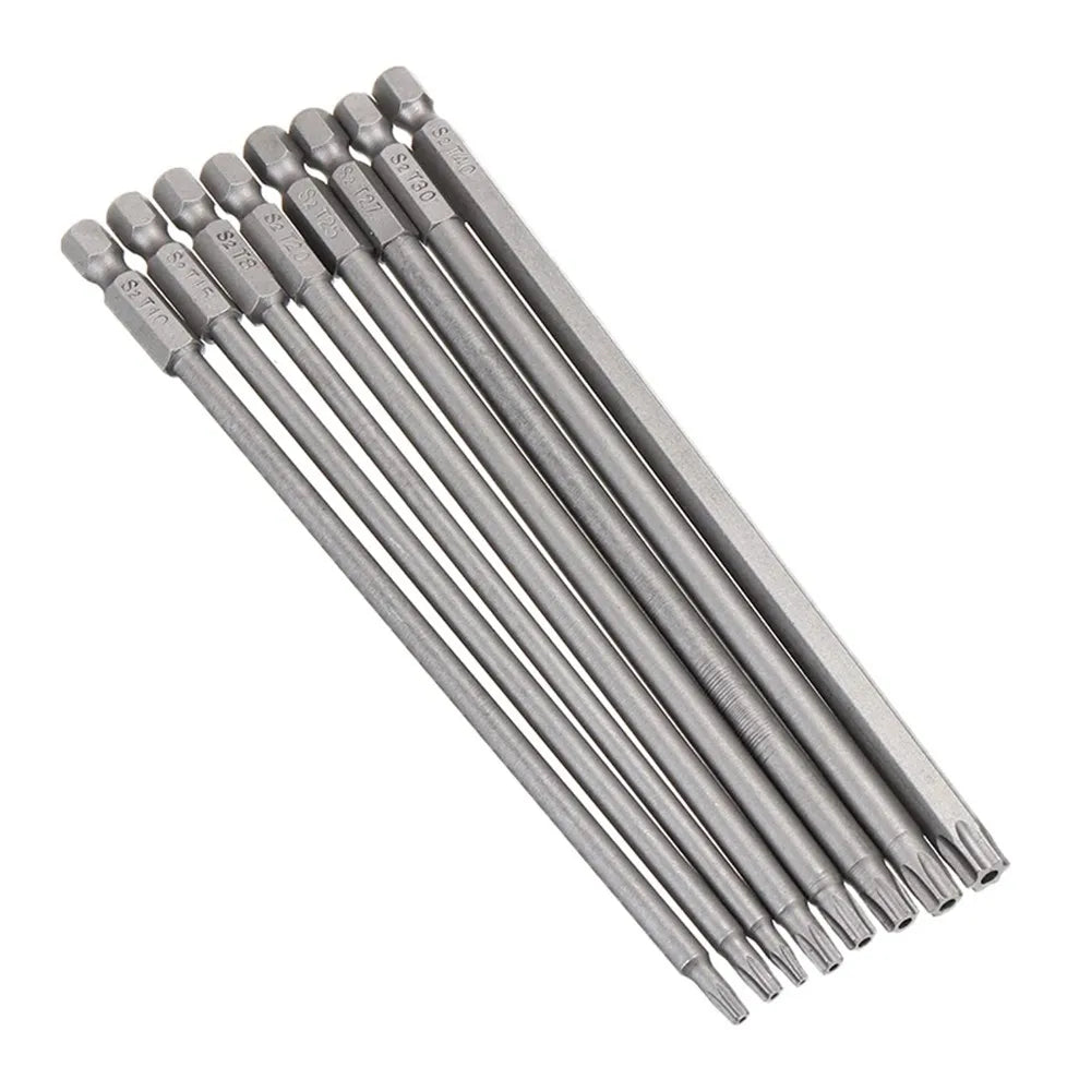 T6-T40 Magnetic Torx Screwdriver Bits Electric Head T6 T8 T9 T10 T15