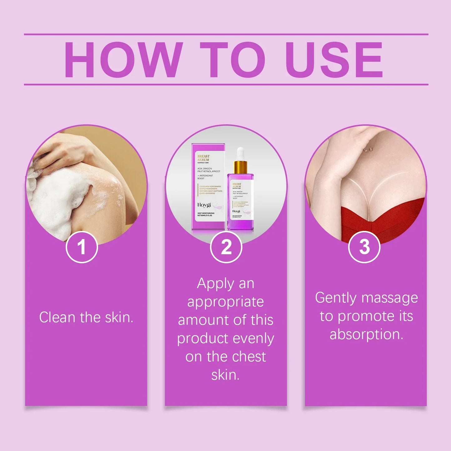 Hoygi Firming & Plumping Breast Serum | Lifting Moisturizer