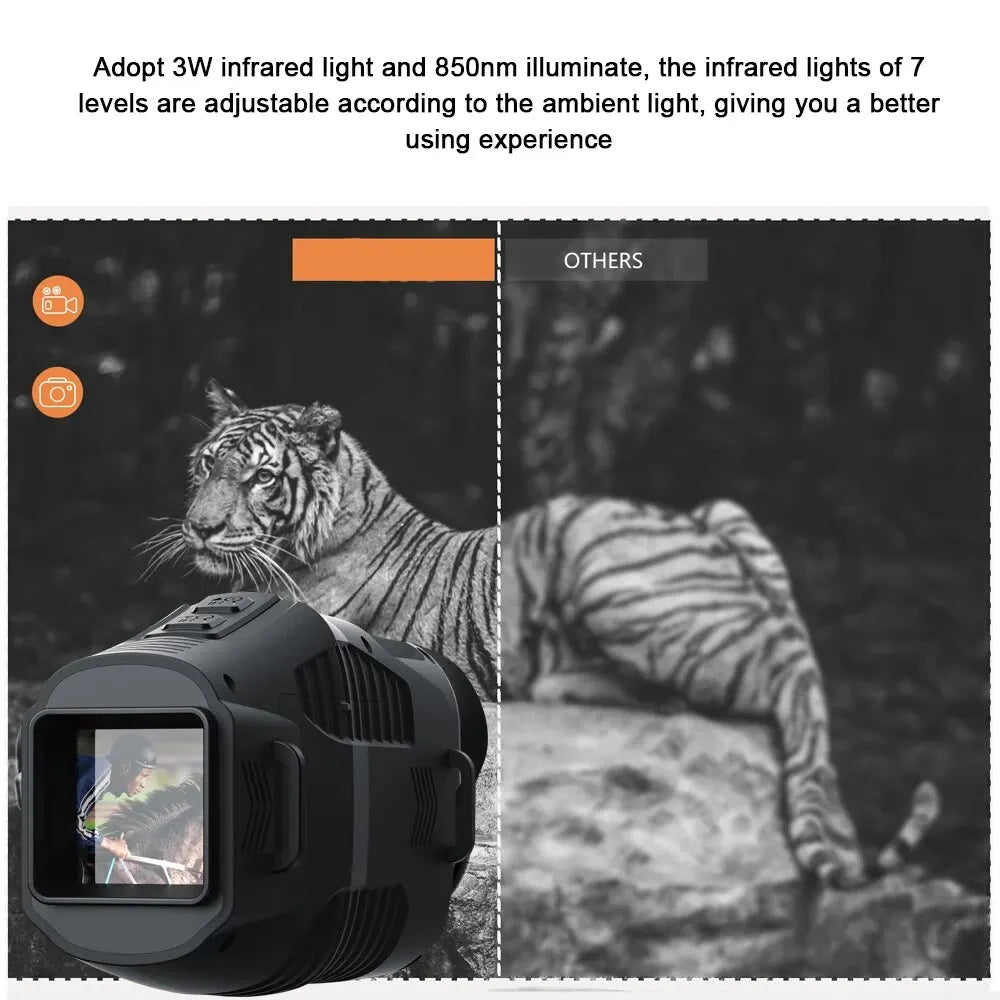 R11 1080P Monocular Infrared Night Vision Device Day Night Use Photo Video 5X Digital 300M Full Dark Viewing Distanc For Hunting Peaceful Pleasures Health and Wellness