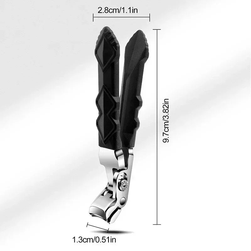 New Anti-Splash Nail Clippers Large Thick Hard Special Nail Clippers Diagonal Pliers Nail Scissors Household Manicure Tools Peaceful Pleasures Health and Wellness