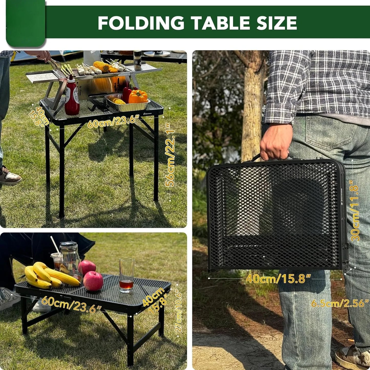 Aluminum Alloy Folding Camping Table | Height Adjustable Portable