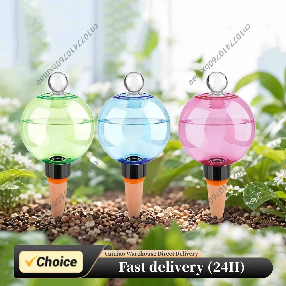 Self Watering Globes Top Fill Automatic Plant Watering Globes Automatic Houseplant Drip Irrigation for Vacation Plant Savers Peaceful Pleasures Health and Wellness