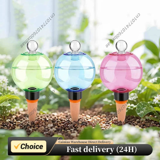 Self Watering Globes Top Fill Automatic Plant Watering Globes Automatic Houseplant Drip Irrigation for Vacation Plant Savers Peaceful Pleasures Health and Wellness