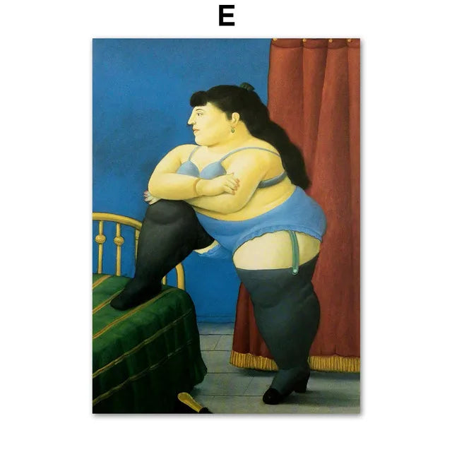 Fernando Botero Women Dancing Circus Canvas Wall Art Print