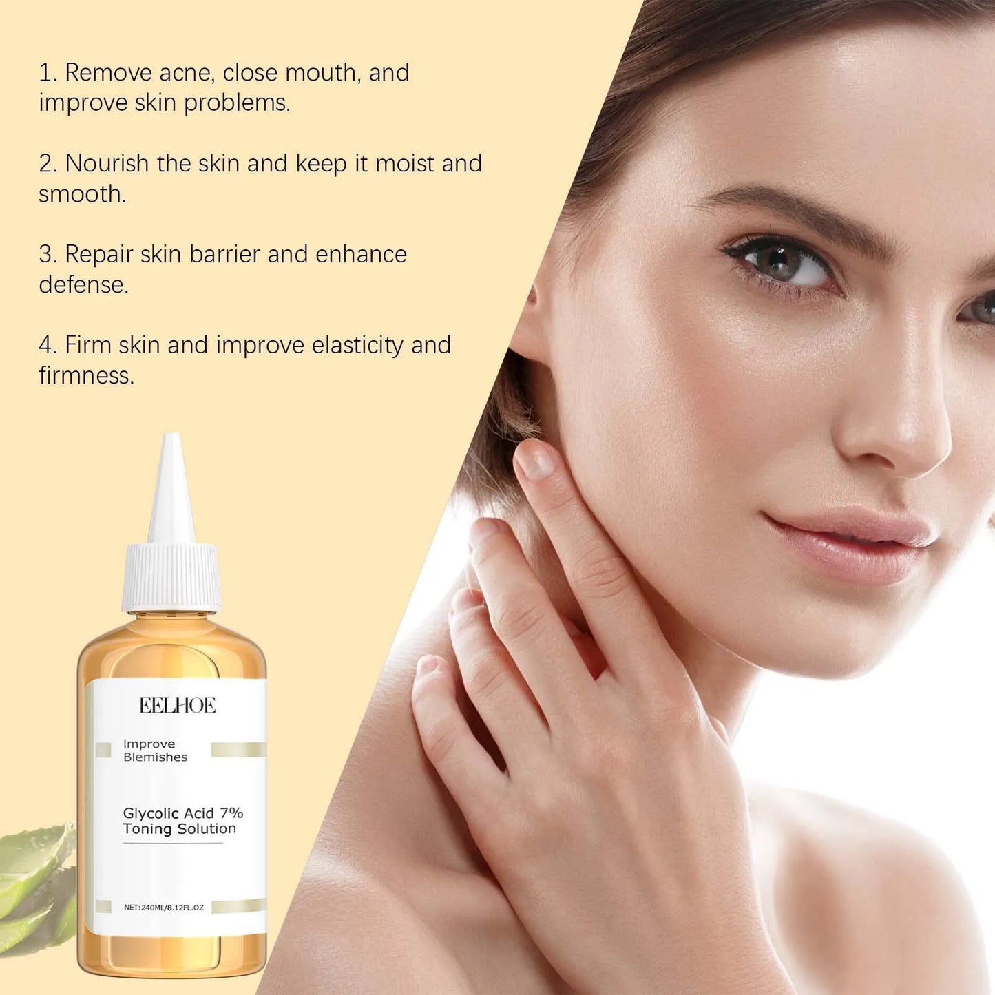 EELHOE Glycolic Acid Toner for Face Skin Care Peaceful Pleasures Health and Wellness