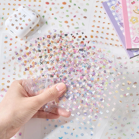 Mini Cut Film Sticker Book Cute Handbag Nail Stickers Peaceful Pleasures Health and Wellness