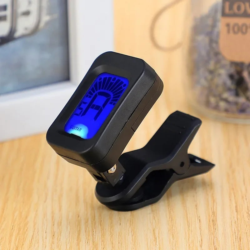 Professional Clip-on 360 Degree Acoustic Guitar Tuner LCD Screen