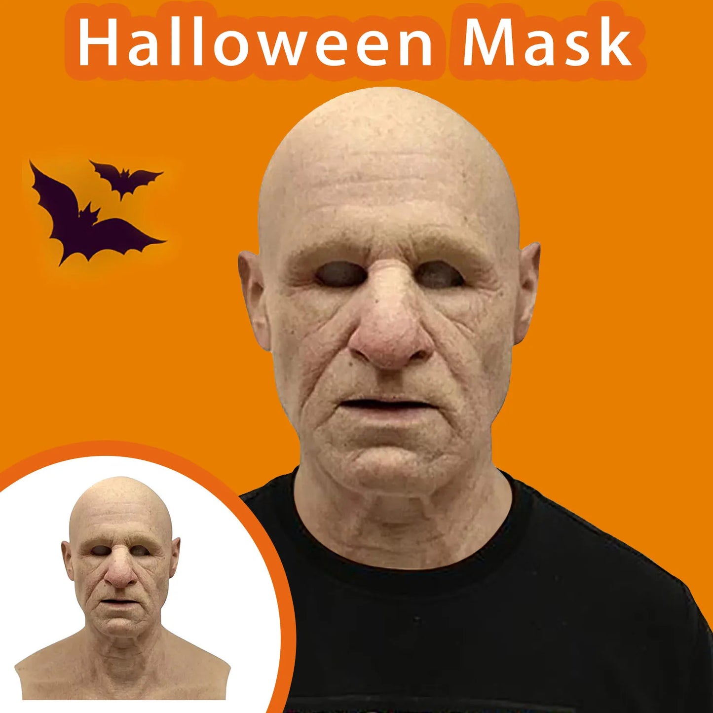 Grandpa Grandma Full Head Latex Mask – Halloween Cosplay