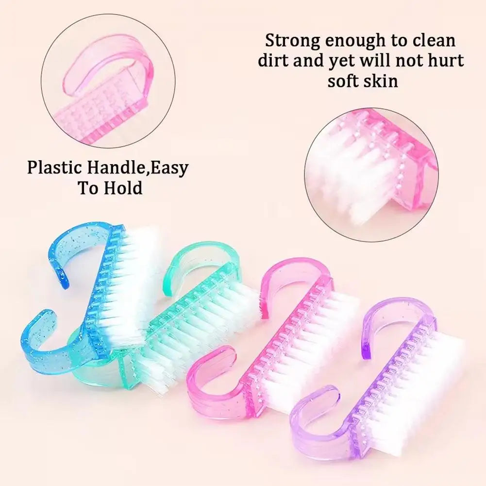 Handle Grip Nail Scrub Brush – Fingernail & Toenail Cleaning Brush for Manicure & Pedicure Peaceful Pleasures Health and Wellness
