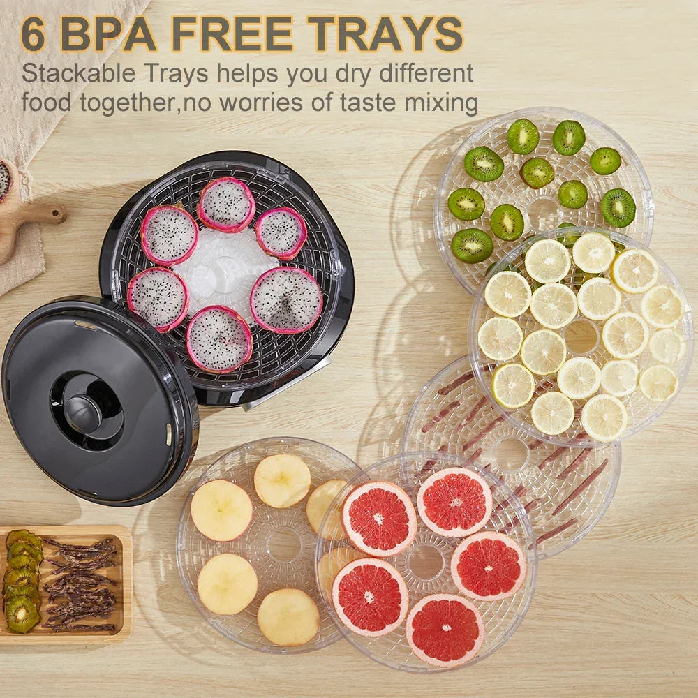 BioloMix Food Dehydrator – 5 BPA-Free Trays, Digital Timer & Temp Control