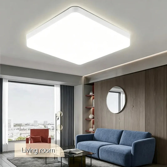 RUNTOIN Ultra-Thin LED Ceiling Panel Light 18W–48W Modern LED Ceiling Panel Peaceful Pleasures Health and Wellness