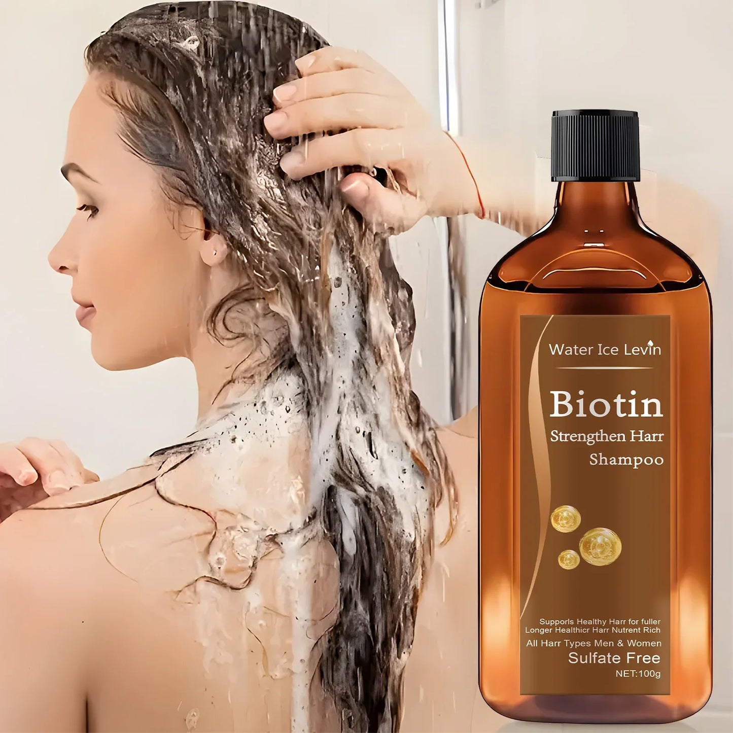 Biotin & Keratin Hair Growth Shampoo – Thickening, Men & Women