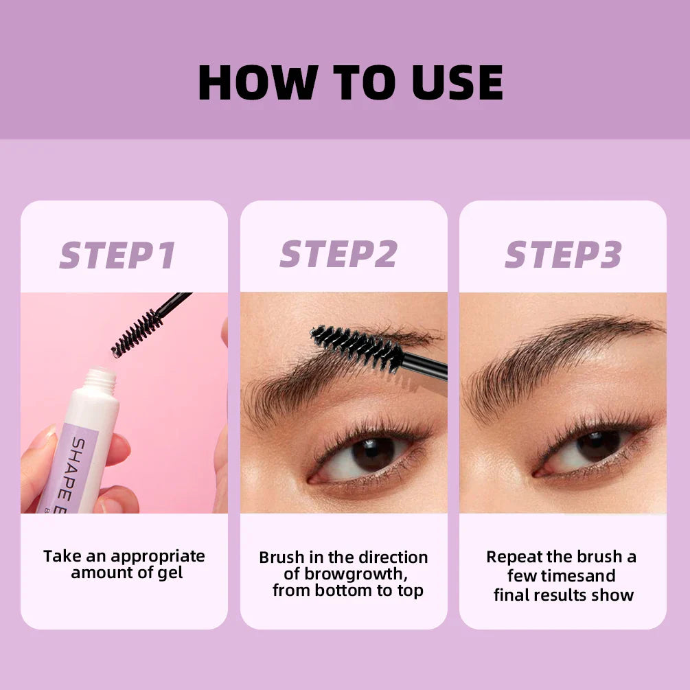 QIBEST Clear Eyebrow Soap Brow Gel – Long-Lasting Hold | 12g
