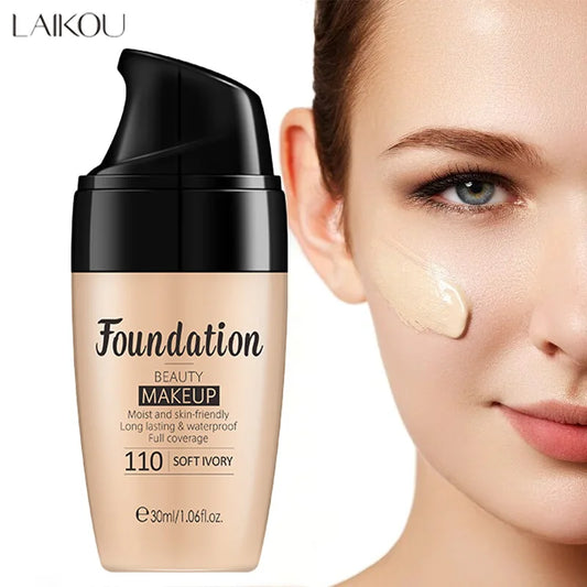 Liquid Foundation Moisturizing Long Lasting Face Comestics Natural Brighten Cover Dark Circle BB Cream Face Base Tone Make Up Peaceful Pleasures Health and Wellness