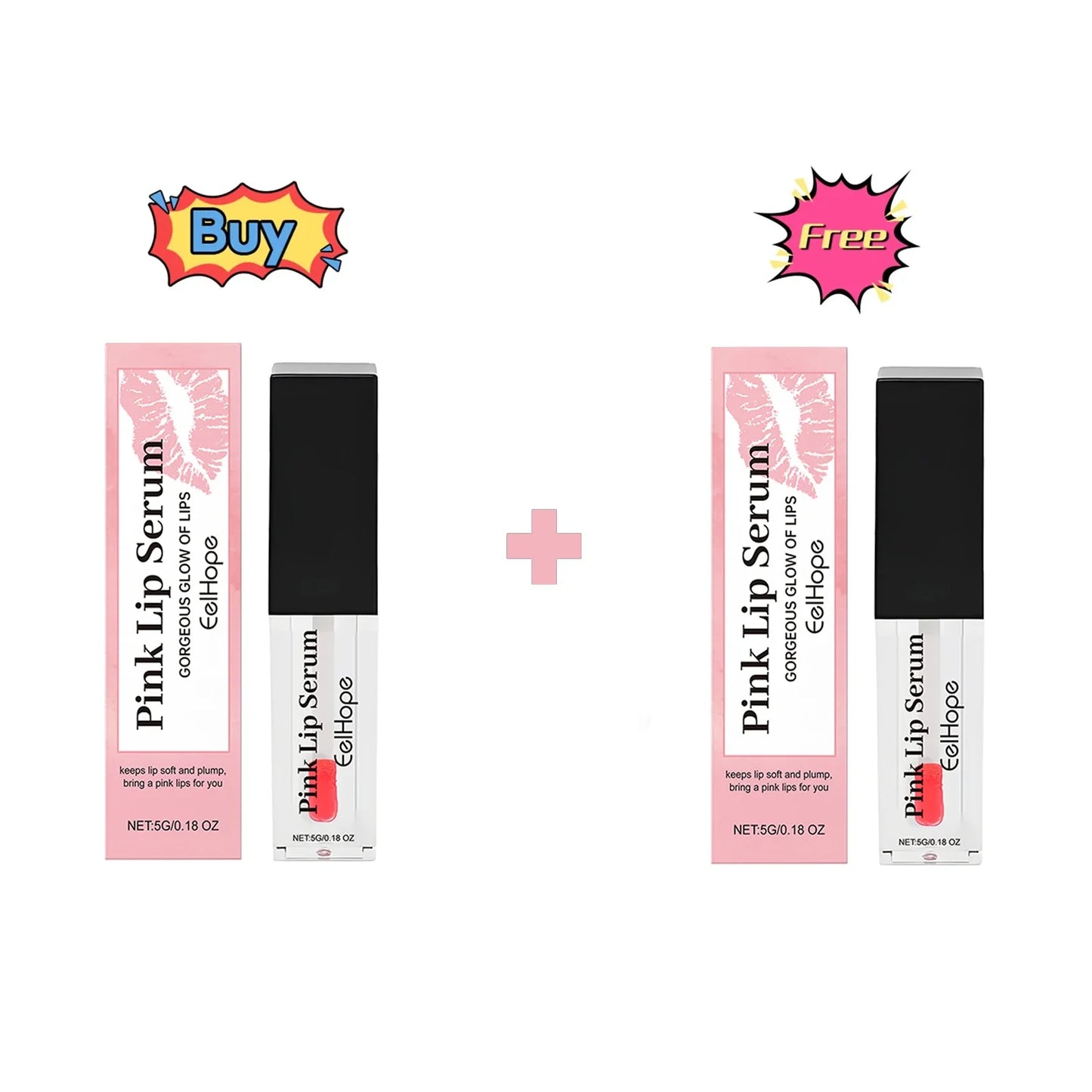 Eelhope Color Changing Lip Oil – Moisturizing Pink Lip Serum