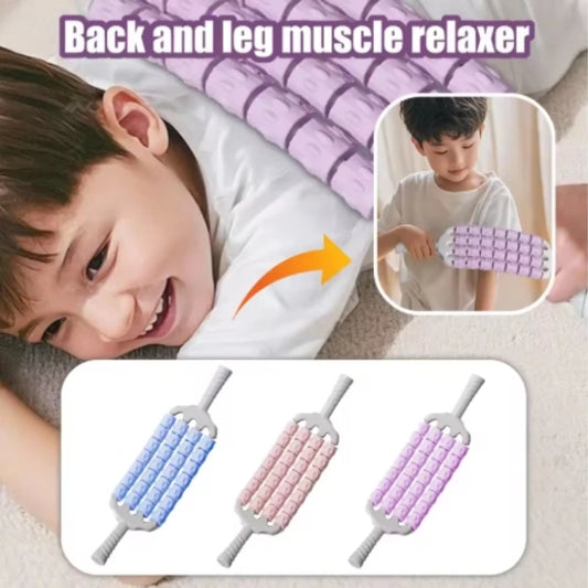 Portable Roller Massage Stick Manual Massage Tool Children's Muscle Roller Yoga Fitness Comfortable Massage Stick, Outdoor Gym Peaceful Pleasures Health and Wellness