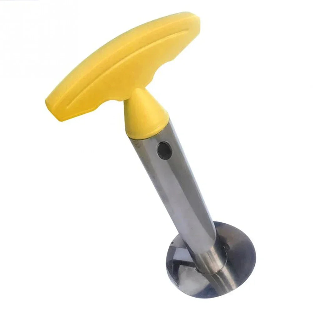 Pineapple Slicer Peeler Cutter Parer Knife Stainless Steel Kitchen Fruit Tools Cooking Tools kitchen accessories kitchen gadgets Peaceful Pleasures Health and Wellness Yellow