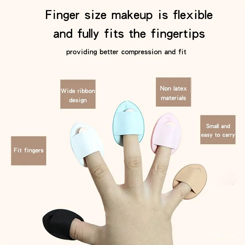 Mini Powder Puff Air Cushion Concealer Drops Small Finger Makeup Tool Magic Powder Puff for Beauty Care Peaceful Pleasures Health and Wellness
