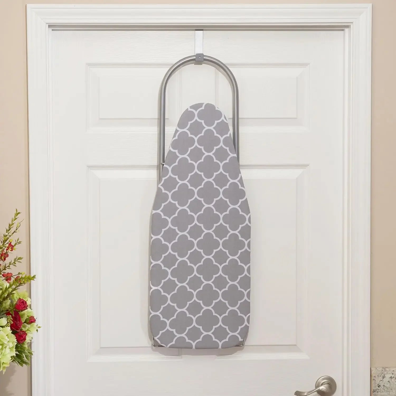 Compact Folding Ironing Board with Retractable Iron Rest, Door Hanger for Small Spaces, Dorms, Apartments Peaceful Pleasures Health and Wellness