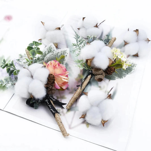 Artificial Cotton Flower Balls 50/100 Pcs – Wedding & Home Decor Artificial Flower Decor Peaceful Pleasures Health and Wellness