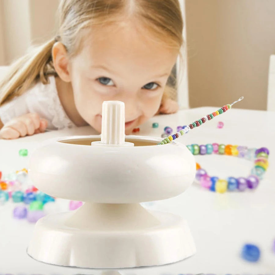DIY Bead Spinner – Effortless Rotating Clay Bead Bowl for Making Bracelets, Waist Beads & Jewelry