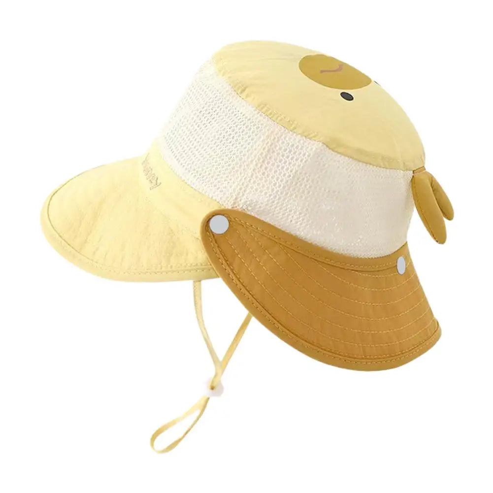 Kids Wide Brim Mesh Bucket Sun Hat for Boys & Girls | Summer