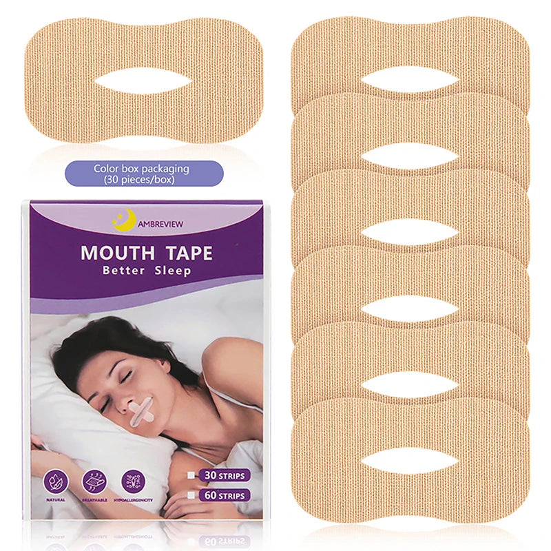 O-Shaped Mouth Sleep Strips | 10/30 Pcs for Adults & Kids