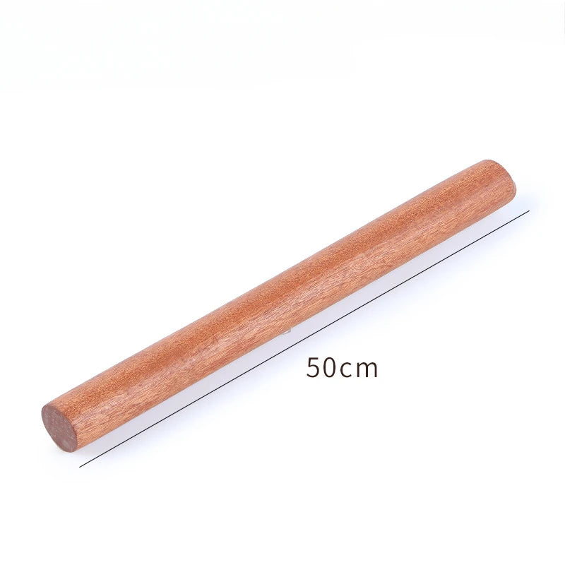 25/30/50/60cm Natural lacquerless rolling pin solid wood Baking Dumpling Pie Pastry Noodles Ebony Wood Rolling Pin Baking tools Peaceful Pleasures Health and Wellness 50CM