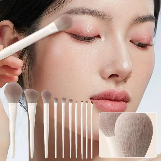 5/7/10pcs Makeup Brushes Complete Set of Foundation Loose Powder Blush Concealer Eye Shadow Professional Set Peaceful Pleasures Health and Wellness