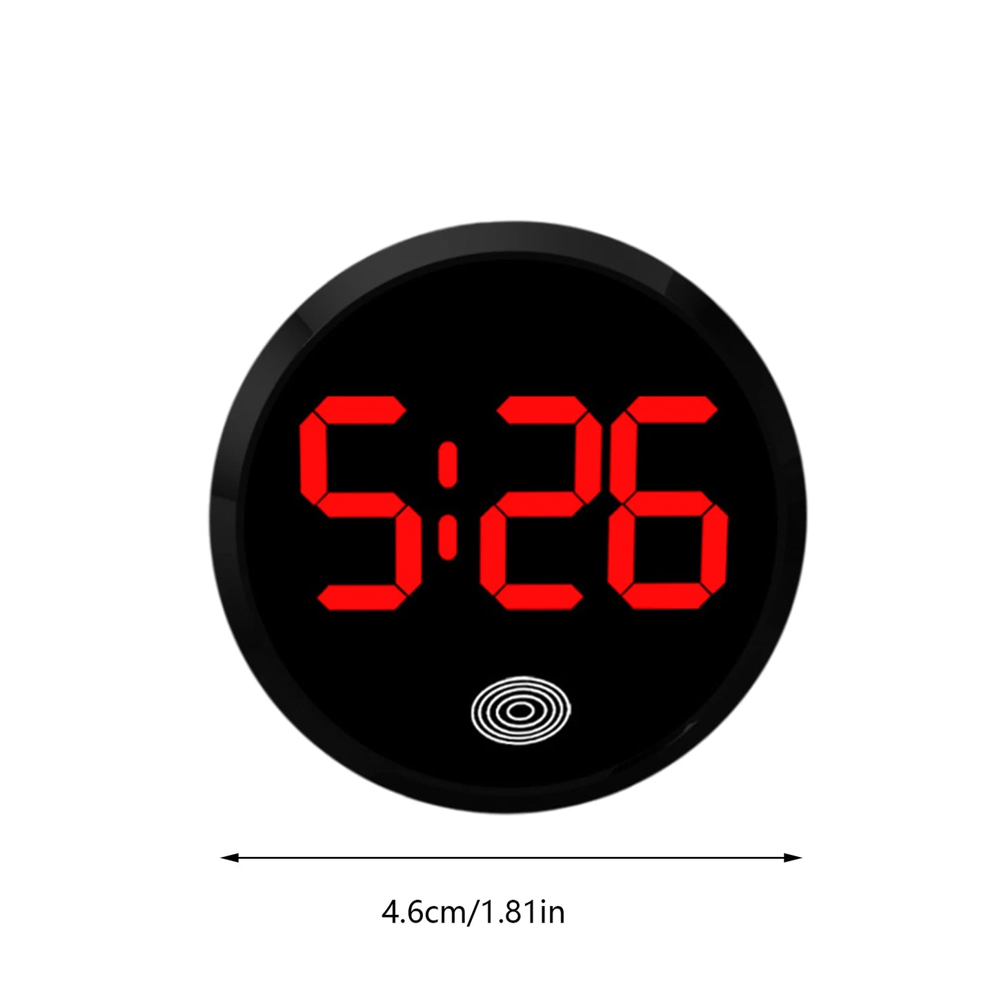 Fashionable LED Car Clock Touch-Control Dashboard Watch, LED Display Light for Fridge RV Classroom Travel Vehicle Supplies Peaceful Pleasures Health and Wellness E